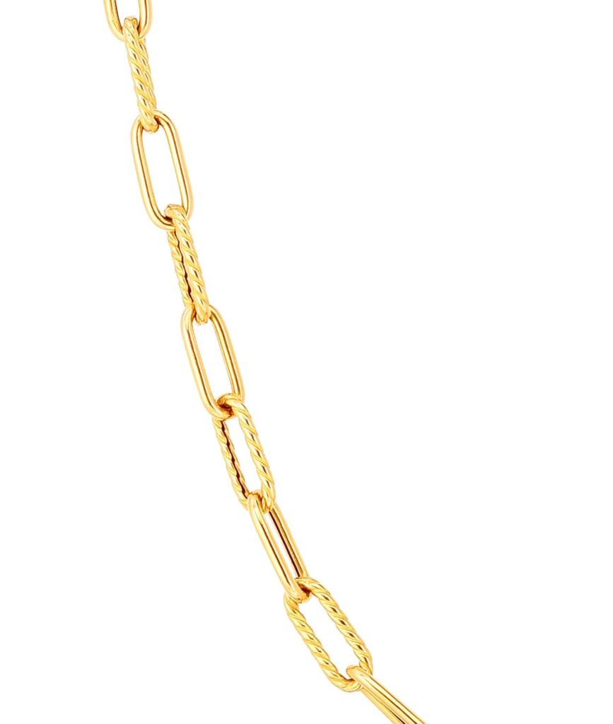 Roberto Coin 18KY Designer Gold Paperclip Chain | 34
