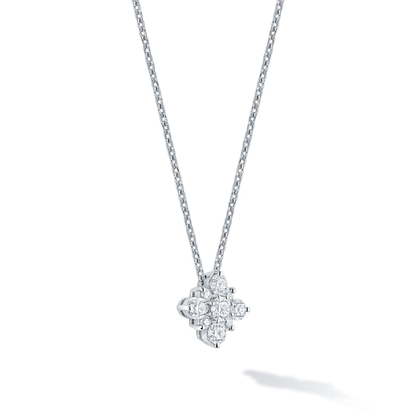 Birks Snowflake 18KW Diamond Necklace