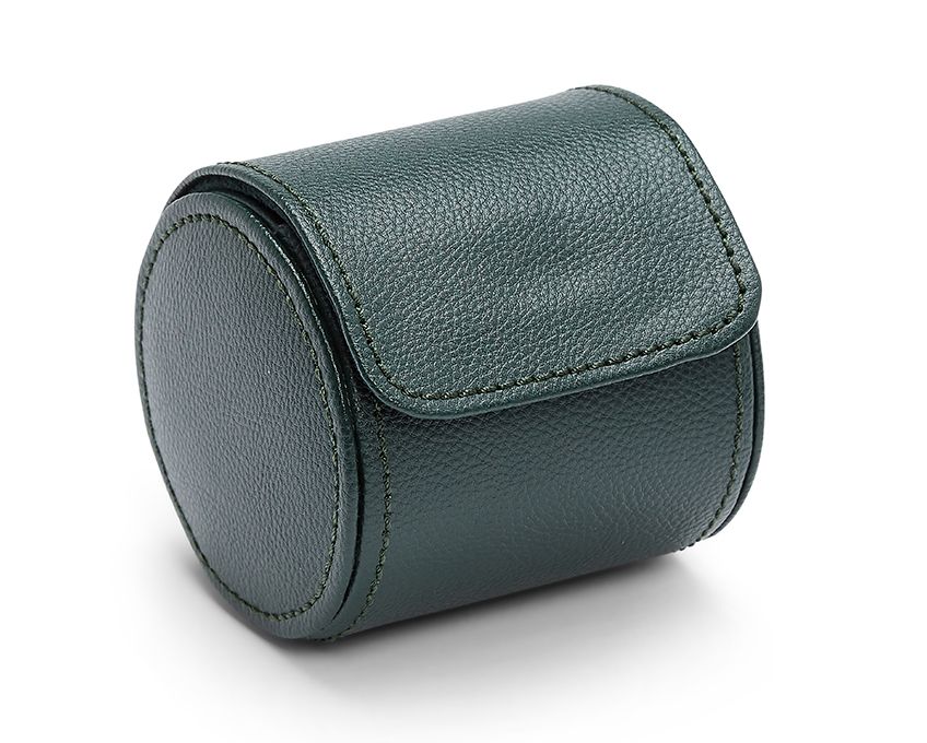 WOLF British Racing Green Single Watch Roll