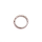 18k White Gold Diamond Wedding Ring with Marquise Shaped Sections