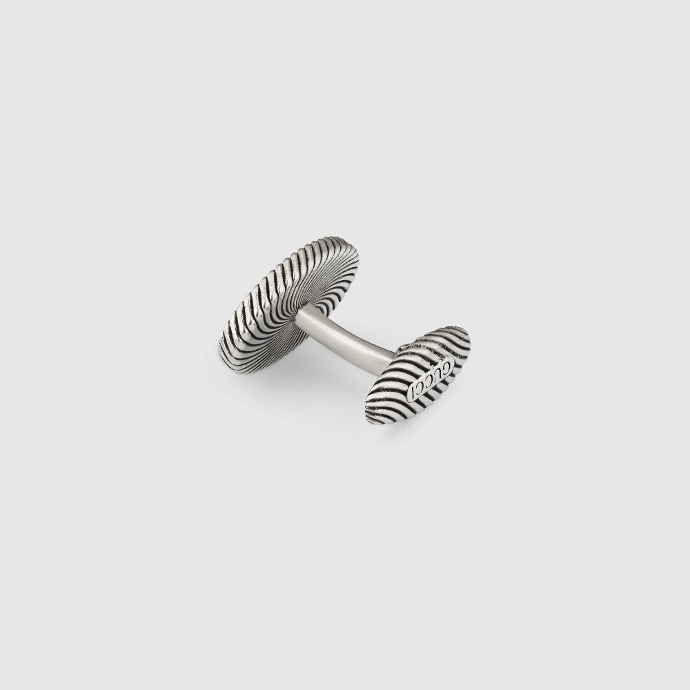 Gucci Cufflinks in Aged Silver