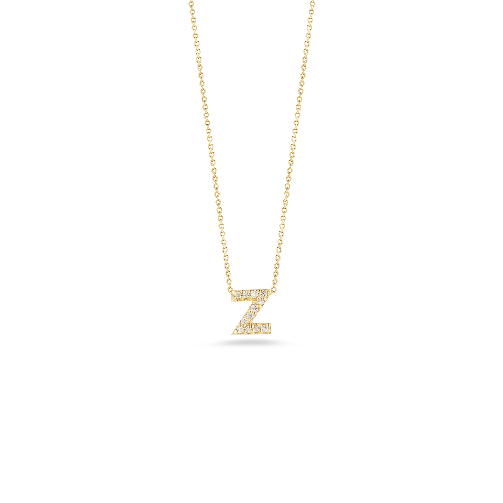 Roberto Coin 18K Diamond Love Letter Necklace "Z"