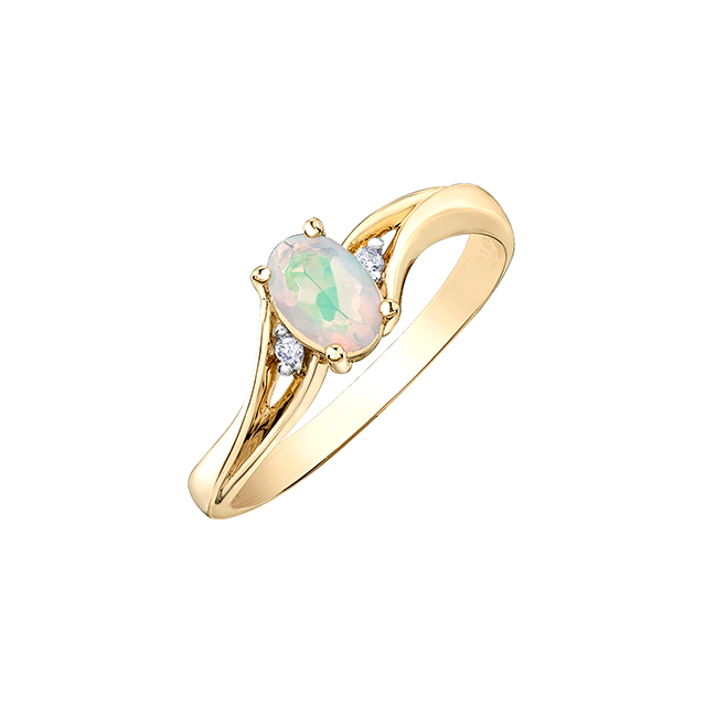 10K Yellow Gold Opal Ring