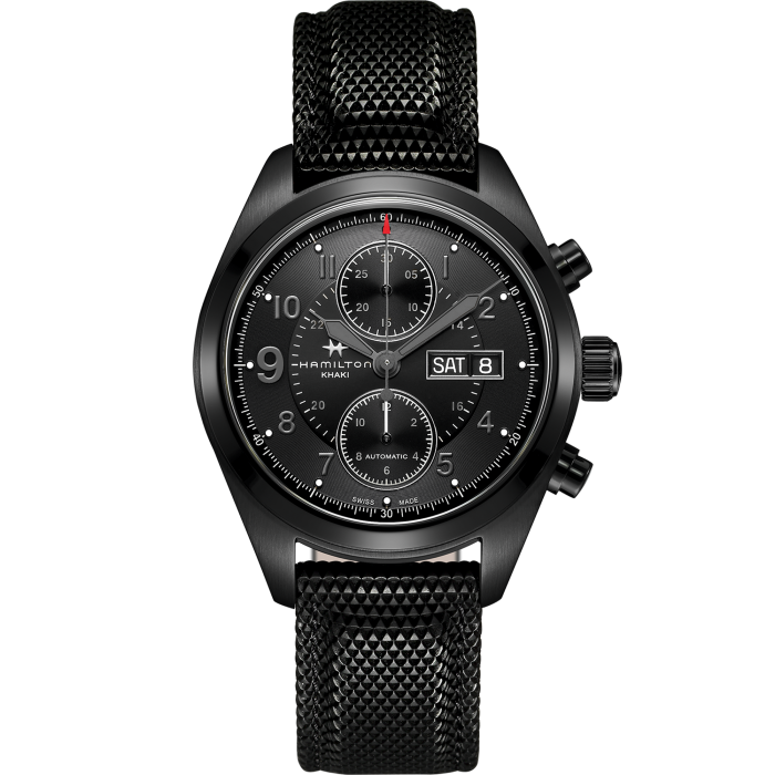 Hamilton Khaki Field Auto Chrono, model #H71626735, at IJL Since 1937