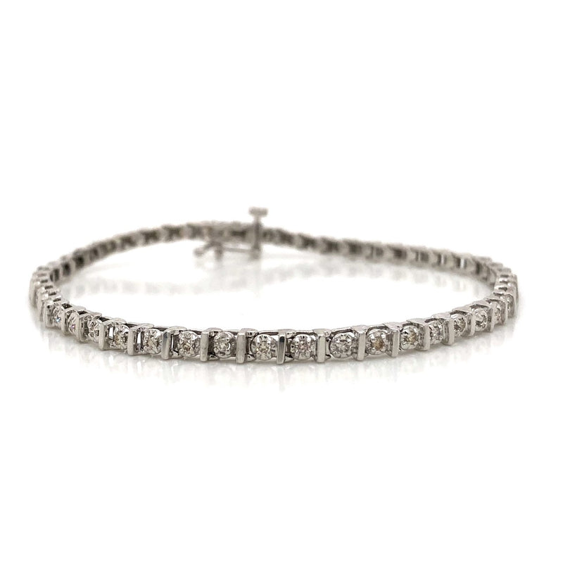 10KW Diamond Tennis Bracelet 0.50ctw