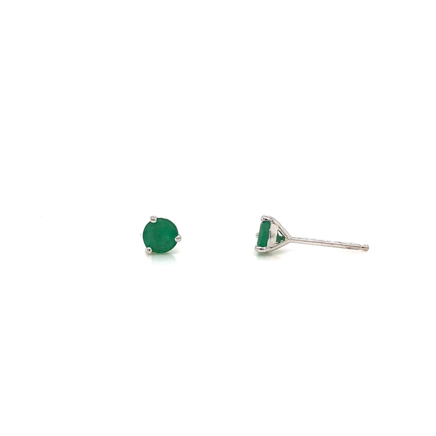 10KW Emerald Stud Earrings