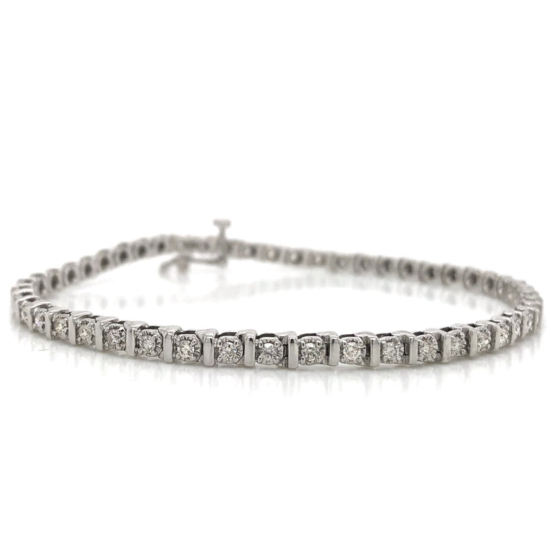 10KW Diamond Tennis Bracelet 1.00ctw