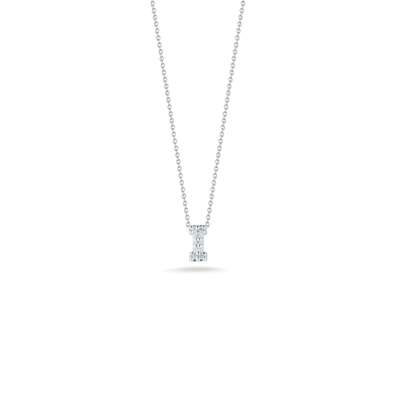 Roberto Coin 18K Diamond Love Letter Necklace "I"