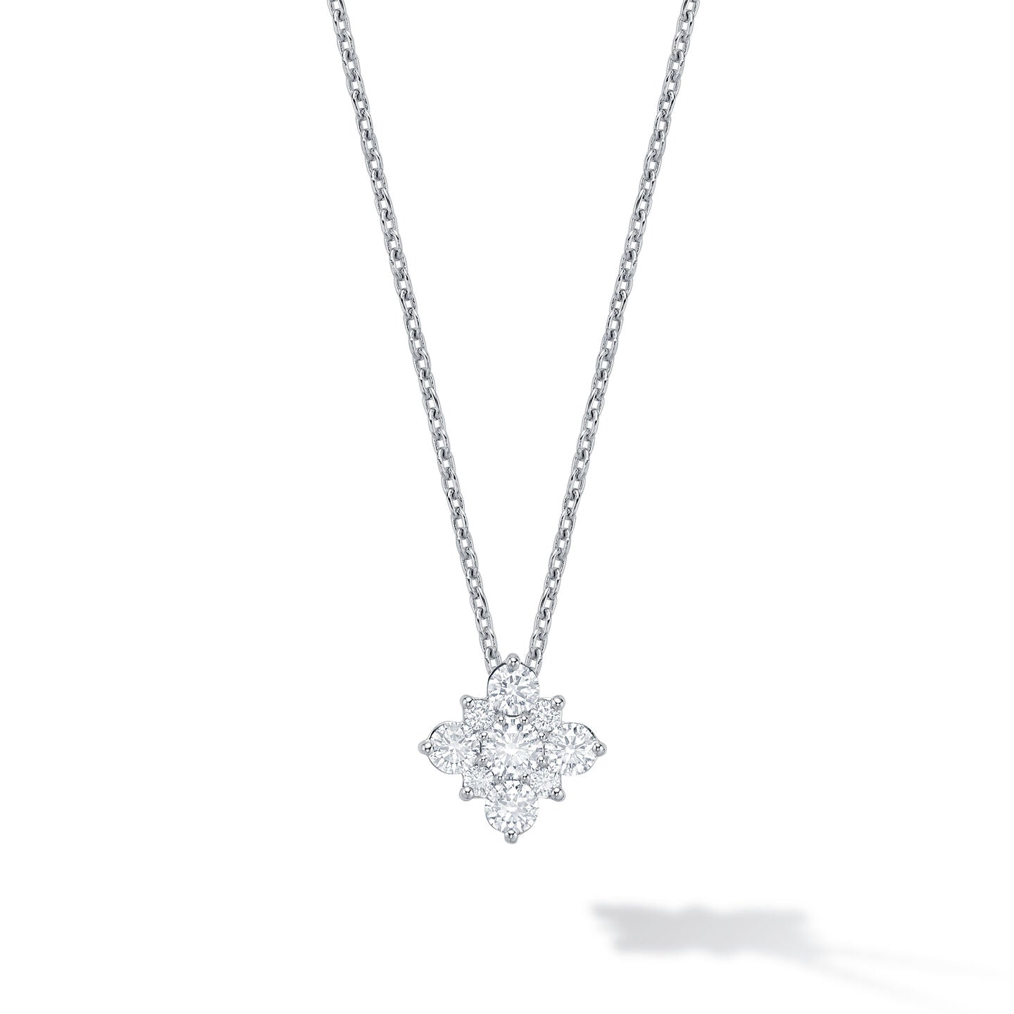 Birks Snowflake 18KW Diamond Necklace