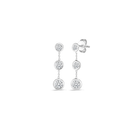 Roberto Coin 18KW Diamond Bezel Drop Earrings