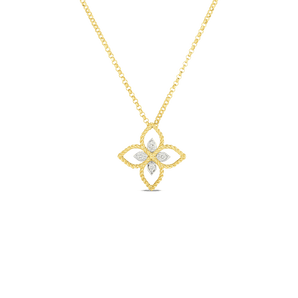 Roberto Coin 18KY Principessa Flower Necklace
