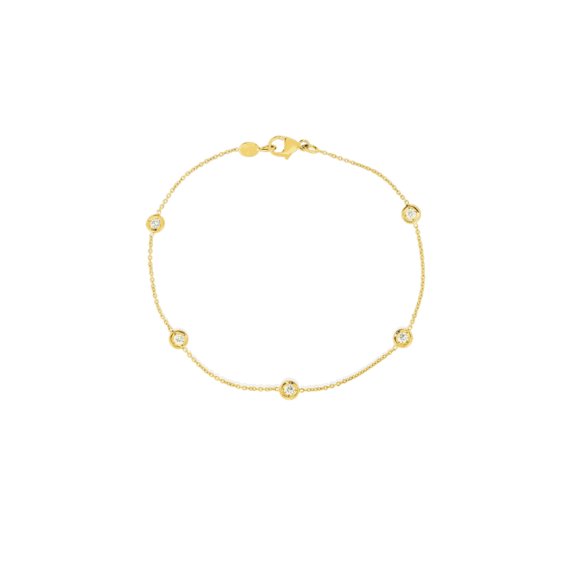 Roberto Coin 18KY Diamonds By The Inch Bracelet