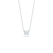 Roberto Coin 18K Diamond Love Letter Necklace "W"