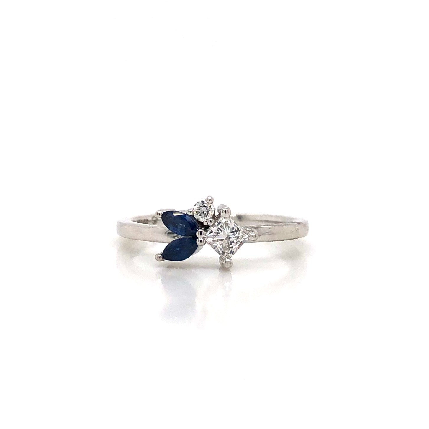 14KW Sapphire & Diamond Ring