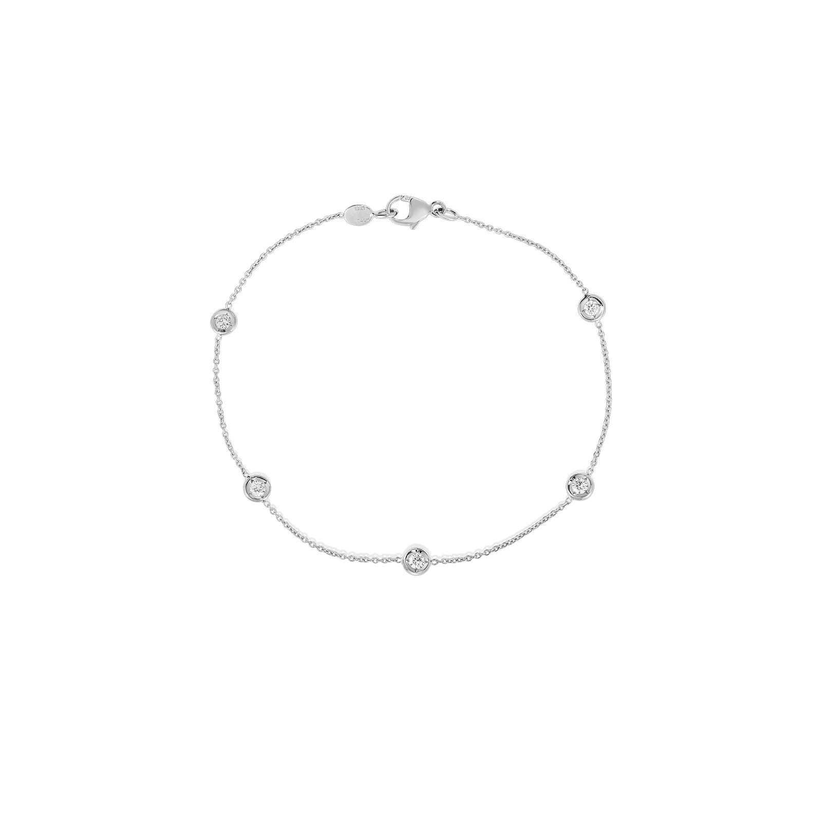 Roberto Coin 18KW Diamonds By The Inch Bracelet