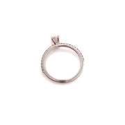 Forevermark Solitaire Engagement Ring with Shoulder Diamonds