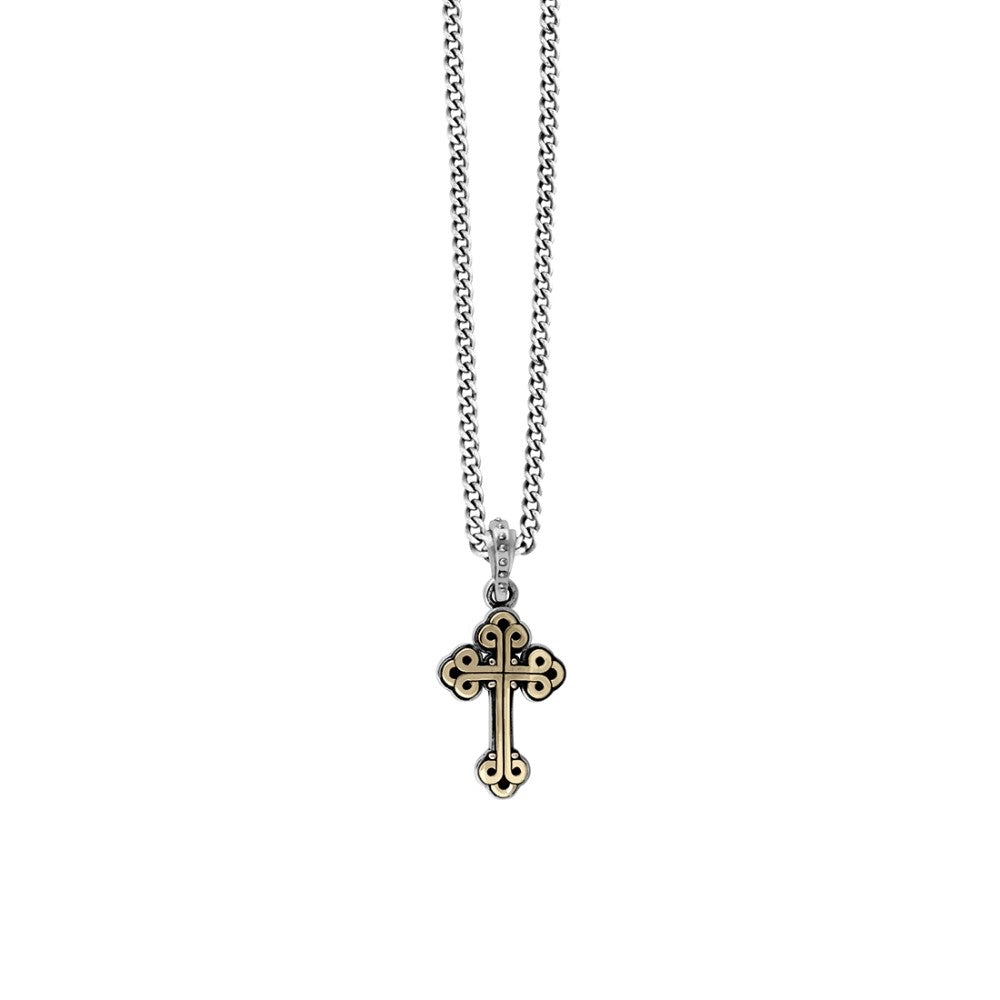 King Baby Small Traditional Cross Necklace