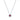 Birks Snowflake Cluster Ruby and Diamond Necklace