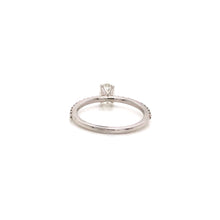 Forevermark Solitaire Engagement Ring with Shoulder Diamonds