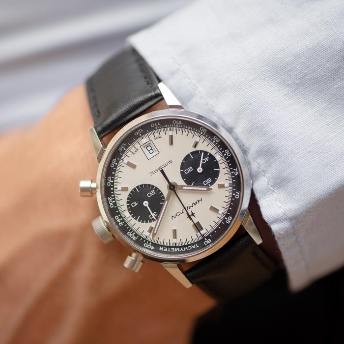 Hamilton American Classic Intra-Matic Auto Chrono, model #H38416711, at IJL Since 1937