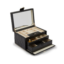 WOLF Caroline Medium Jewellery Box Black