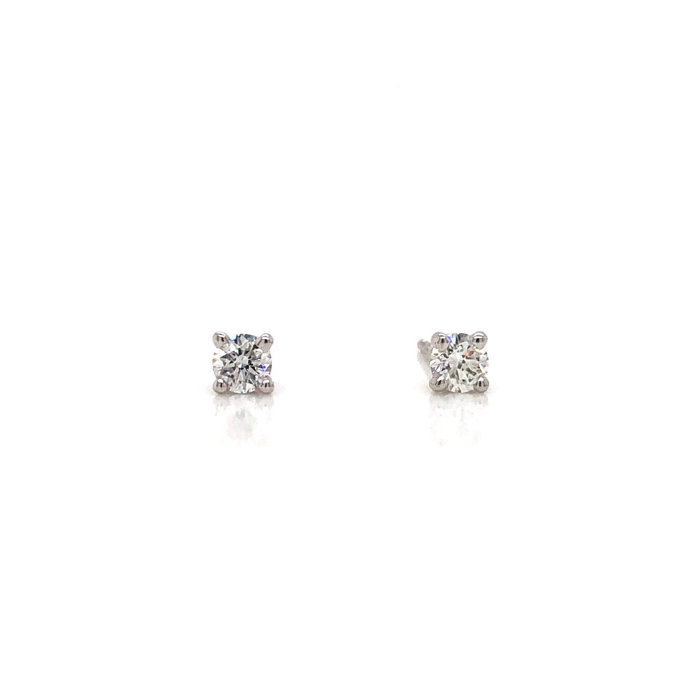 14KW Diamond Stud Earrings 0.33ctw
