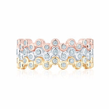 Birks Splash 18K Yellow and Diamond Stacking Ring