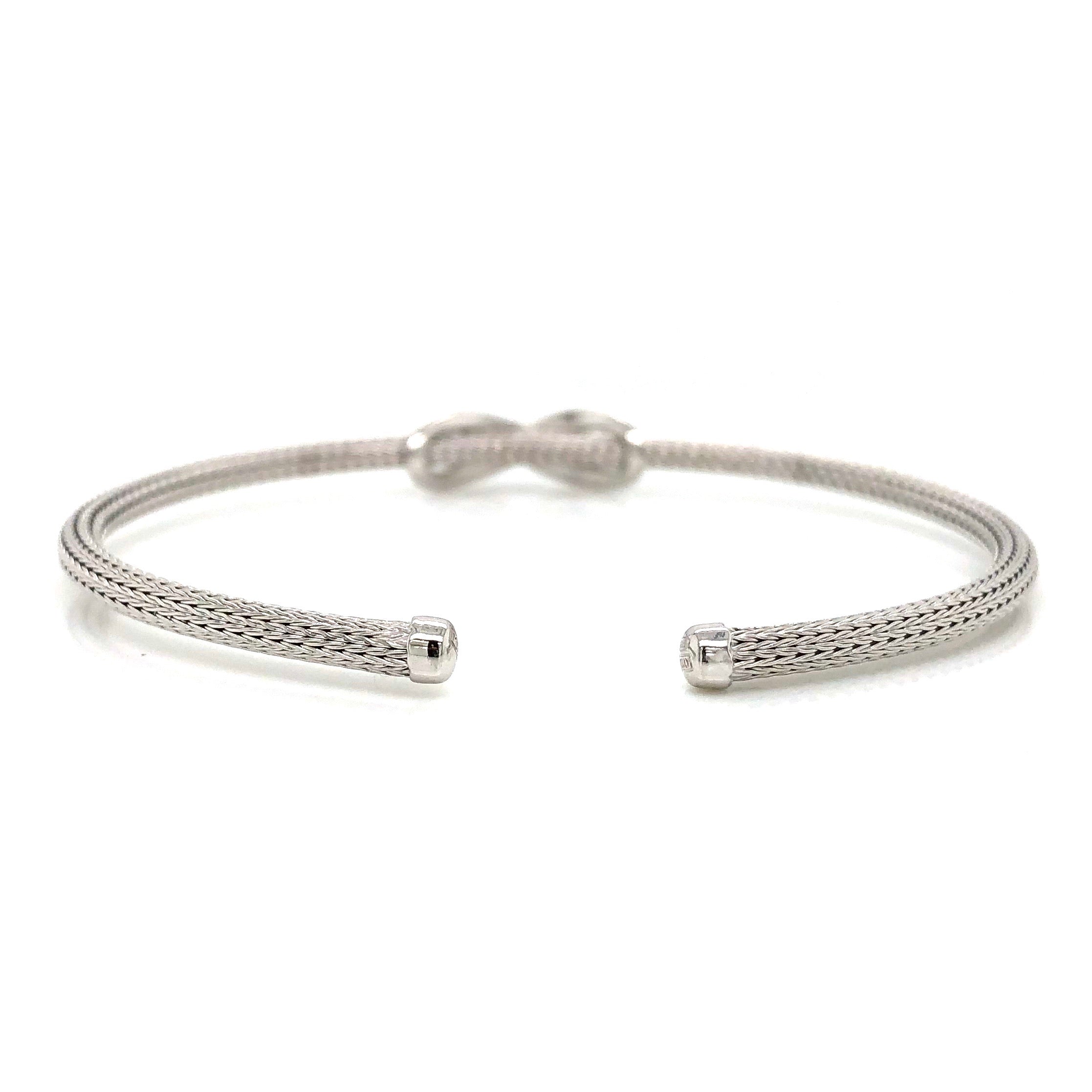 Sterling Silver Open End Bangle