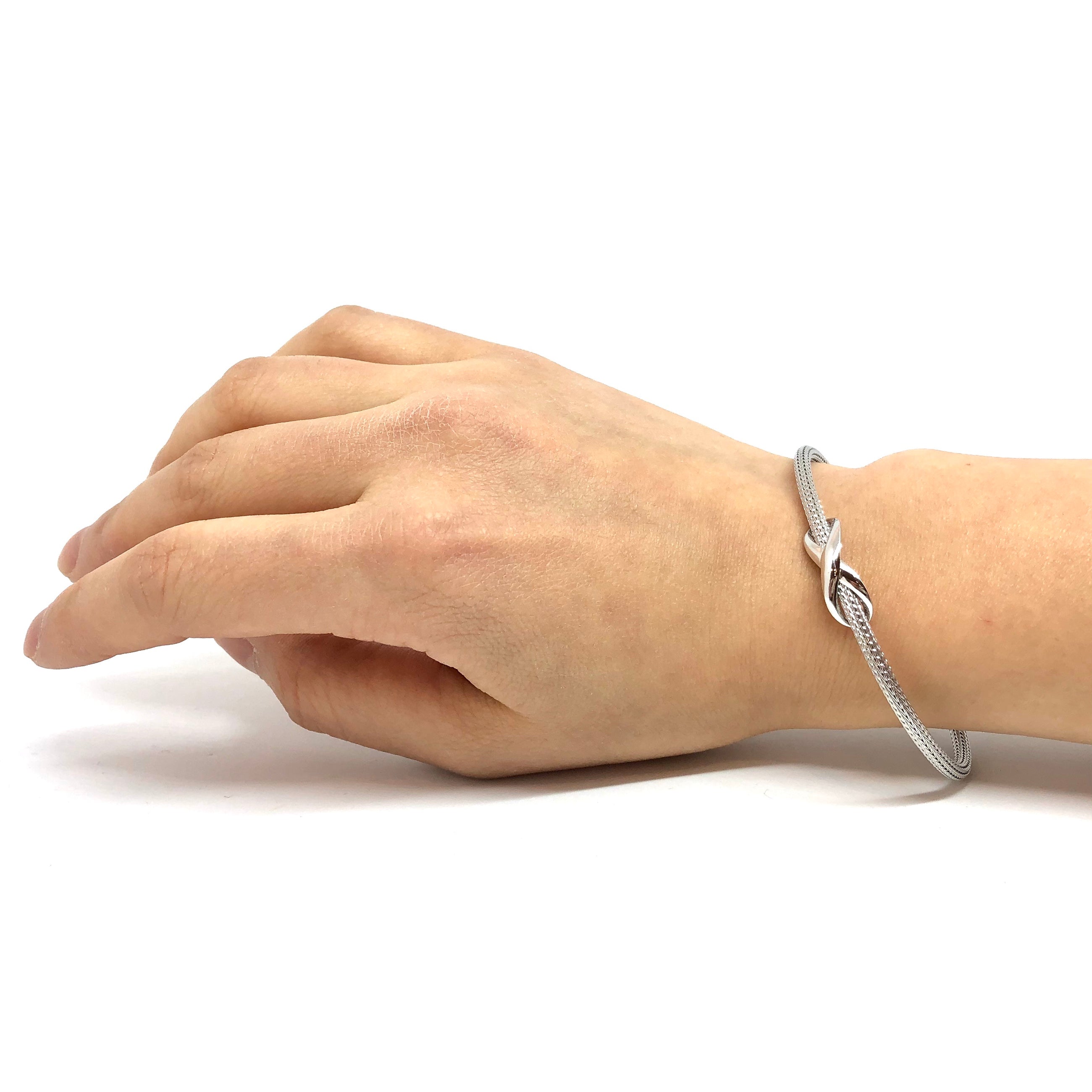 Sterling Silver Open End Bangle