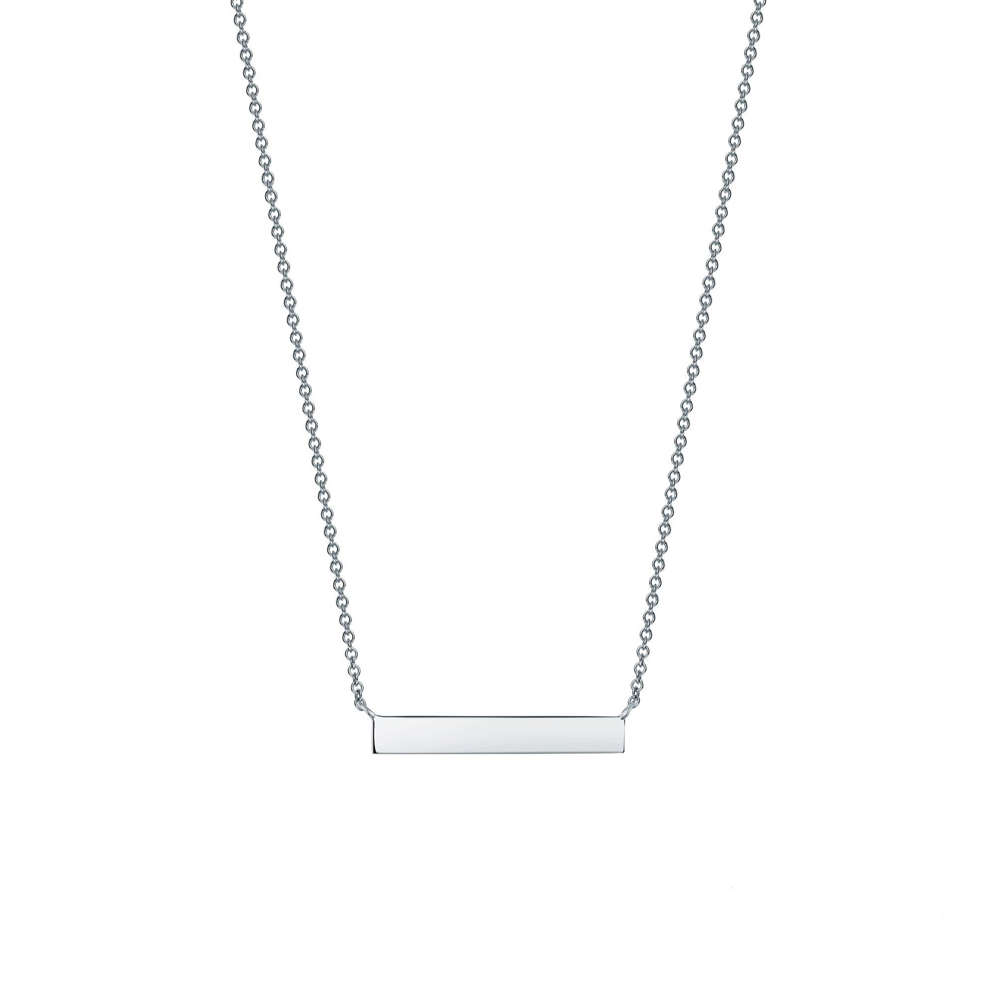 Birks Essentials Silver Horizontal Bar Necklace