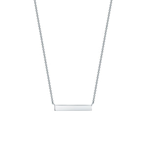 Birks Essentials Silver Horizontal Bar Necklace