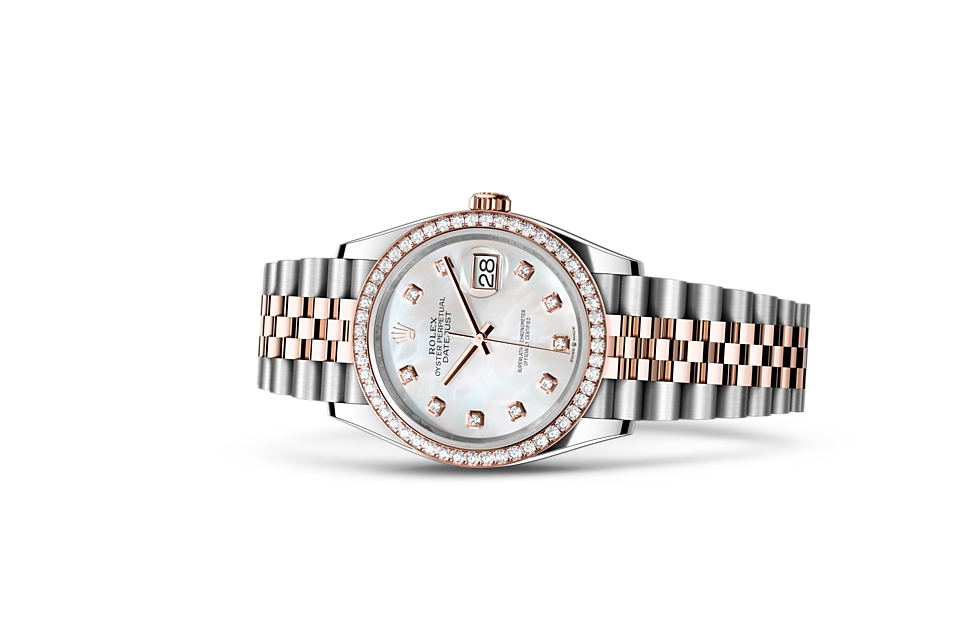 Rolex Datejust in Oystersteel and gold, M126281RBR-0009