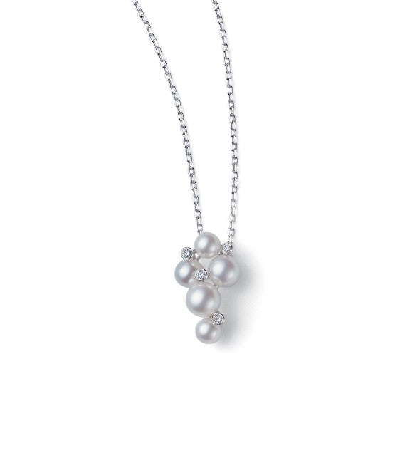 Mikimoto Bubbles Pendant in White Gold