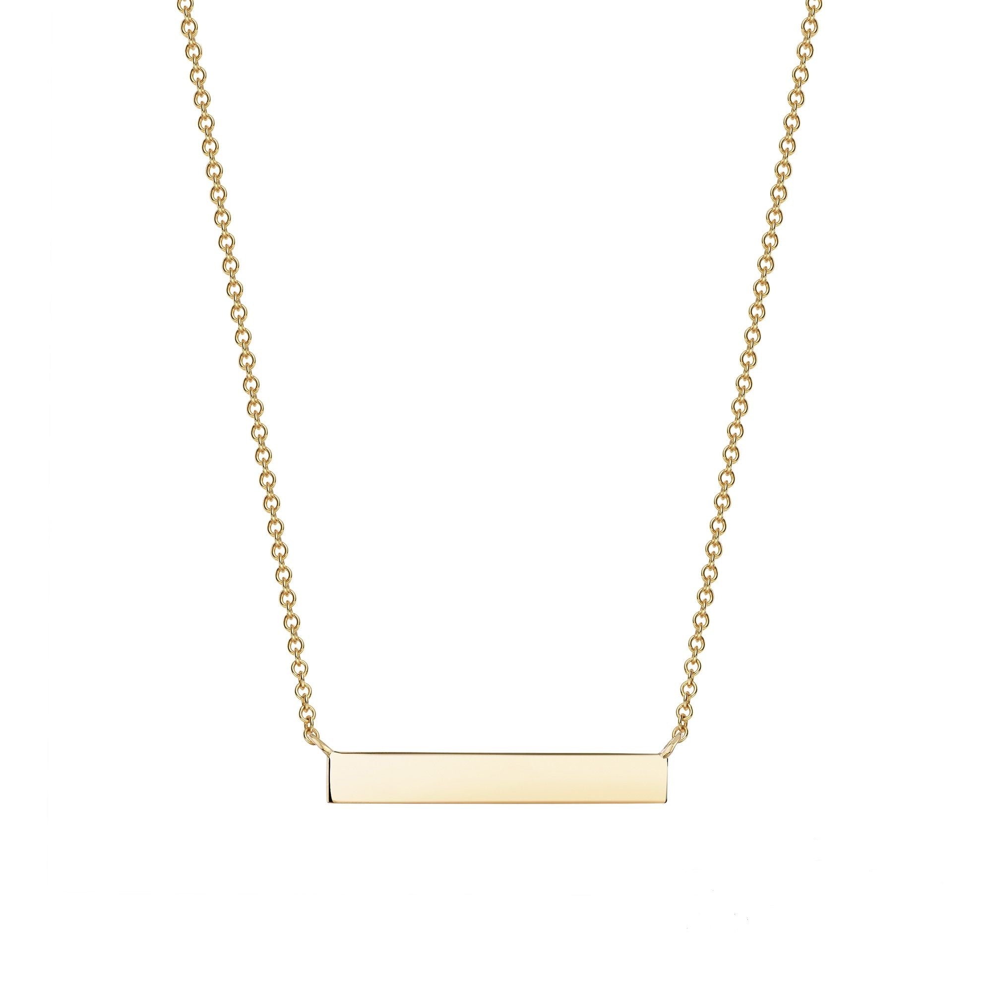 Birks Essentials 18K Yellow Horizontal Bar Necklace