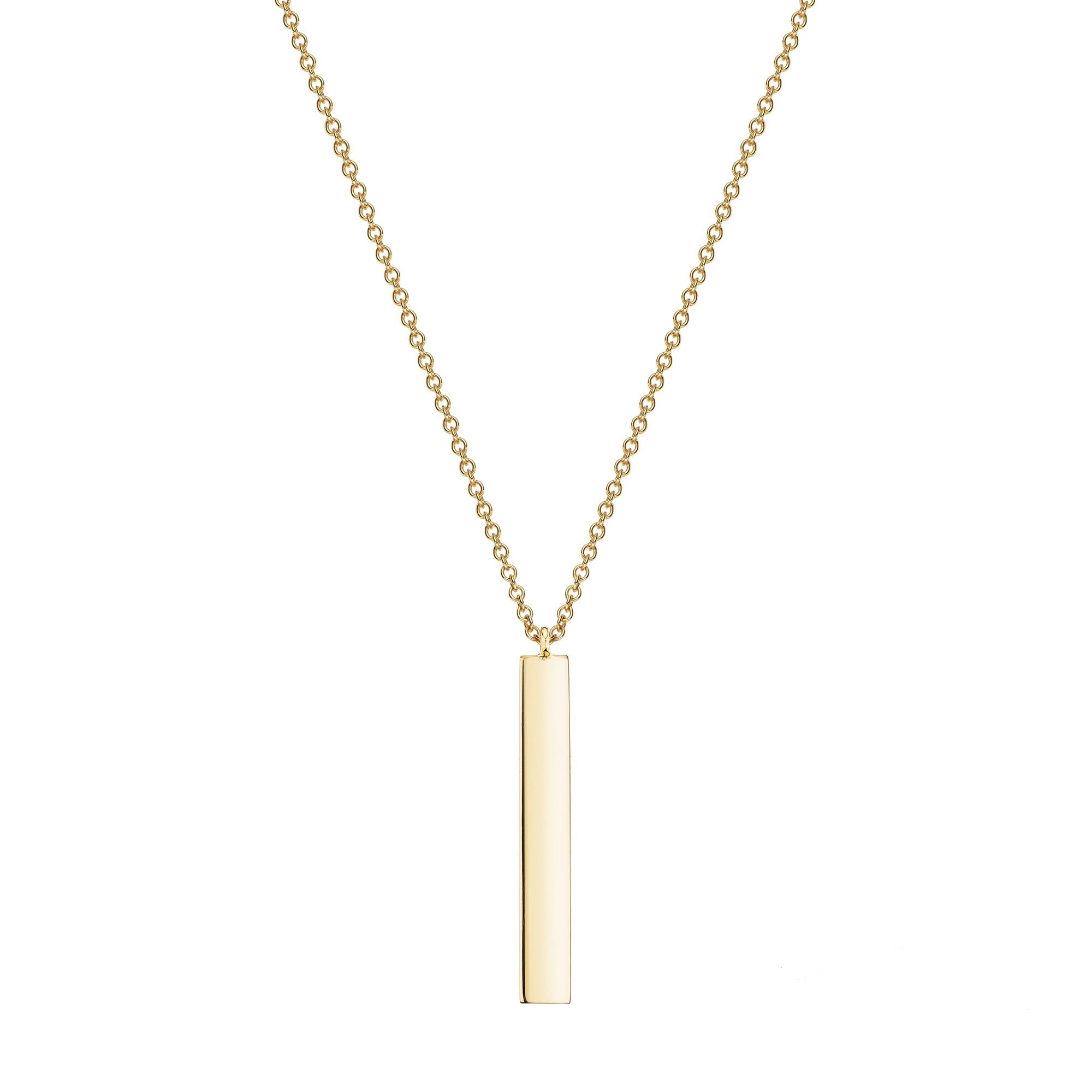 Birks Essentials 18K Yellow Vertical Bar Necklace