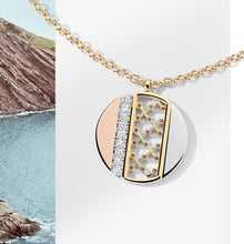 Birks Dare to Dream Tri-Gold DIamond Circle Necklace